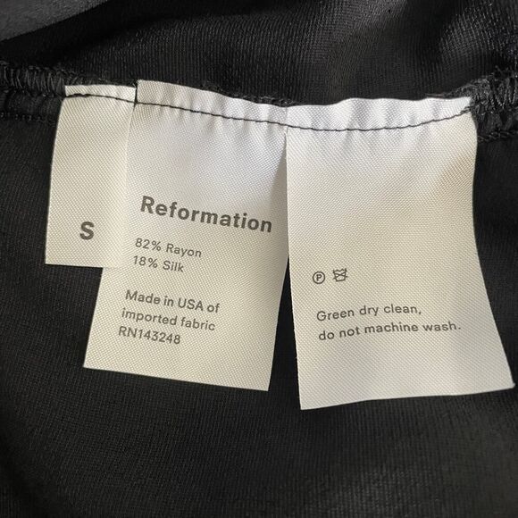 Reformation Moonstone Backless Velvet Black Jumpsuit - Size: Small - Picture 5 of 10